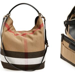 Burberry Susanna Check Print Bucket Bag